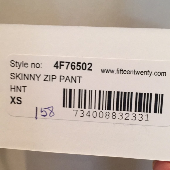 Houndstooth Skinny Zip Pants High Rise NWT - Picture 5 of 8